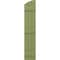 Ekena Millwork Americraft 3-Board (3 Batten) Wood Joined Board-n-Batten Shutters w/Ellipt Top, ARW401BE311X77MGH, PR ARW401BE311X77MGH - alternate 2